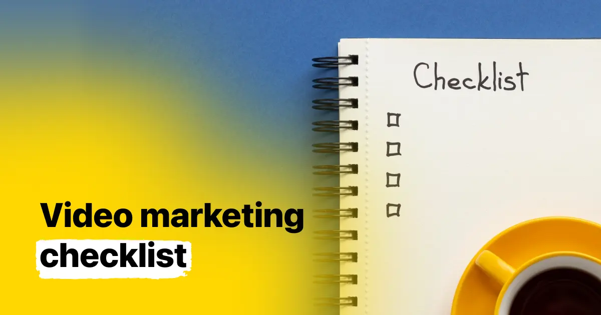 video marketing checklist